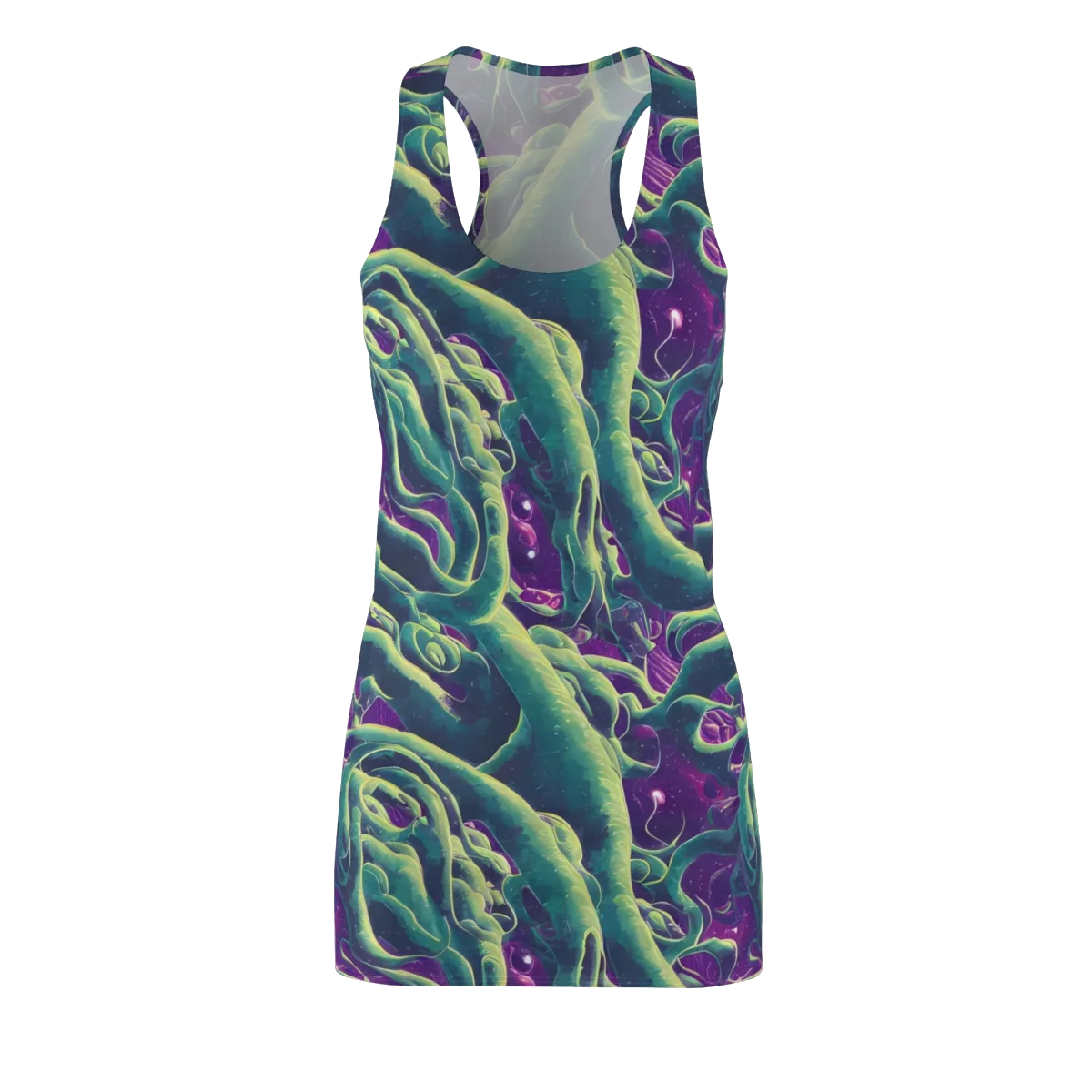 Viridian Flux on Racerback Dress — Front