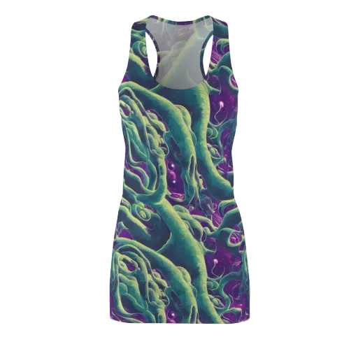 Viridian Flux on a Racerback Dress
