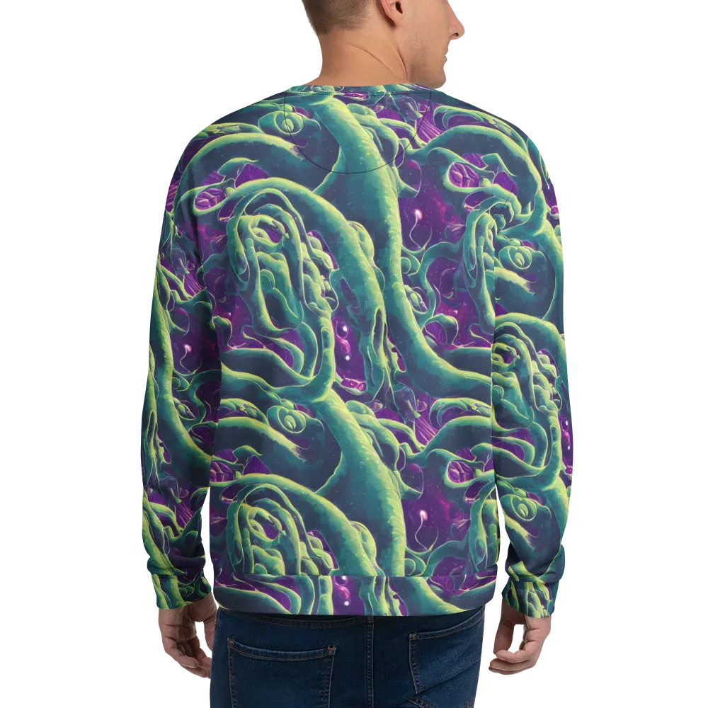 Viridian Flux on Sweatshirt — Back