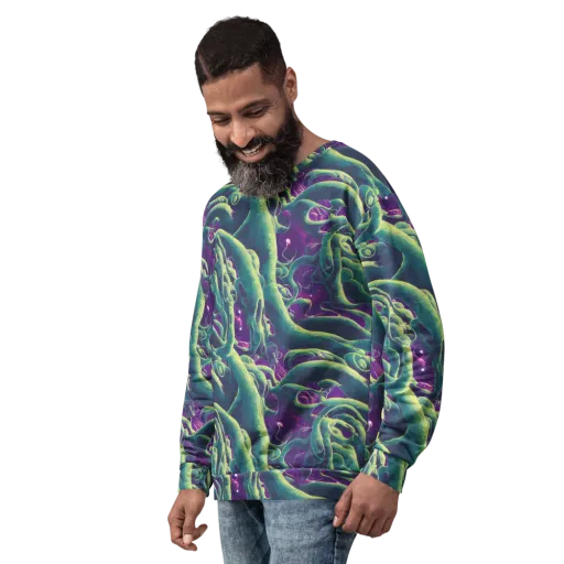 Viridian Flux on a Sweatshirt
