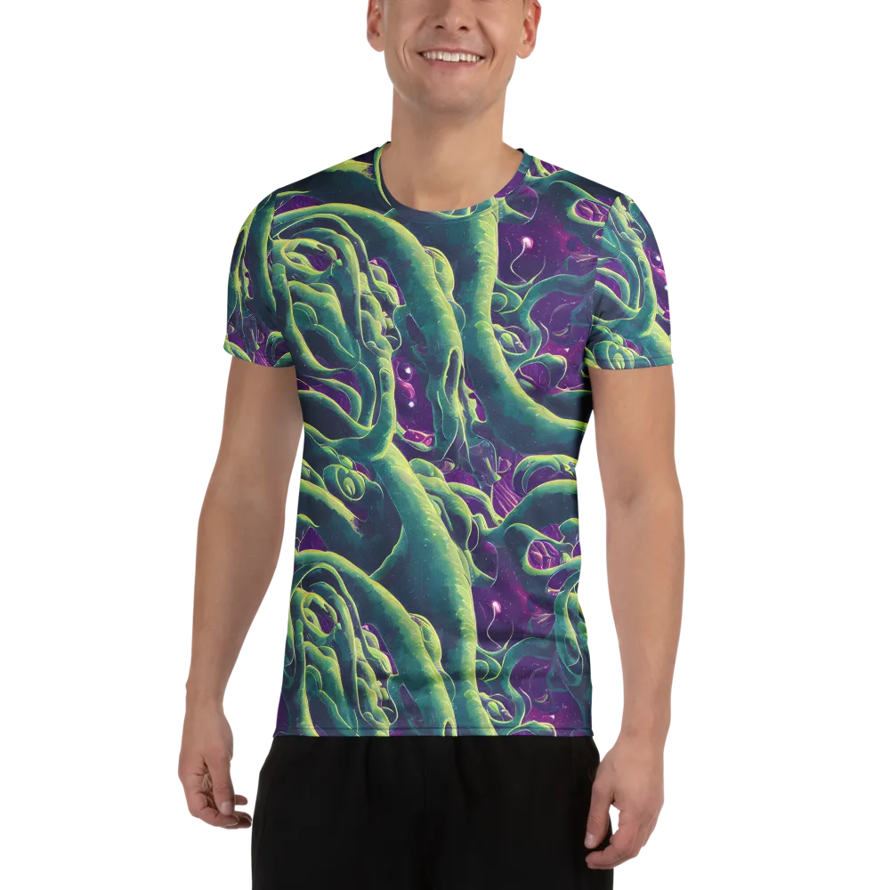 Viridian Flux on Men's Athletic T-Shirt — Front