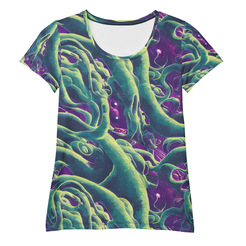 Viridian Flux on Women's Athletic T-Shirt — Front