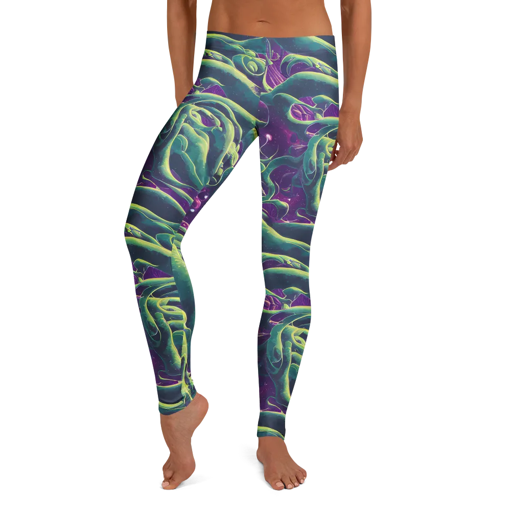 Viridian Flux on Leggings — Front