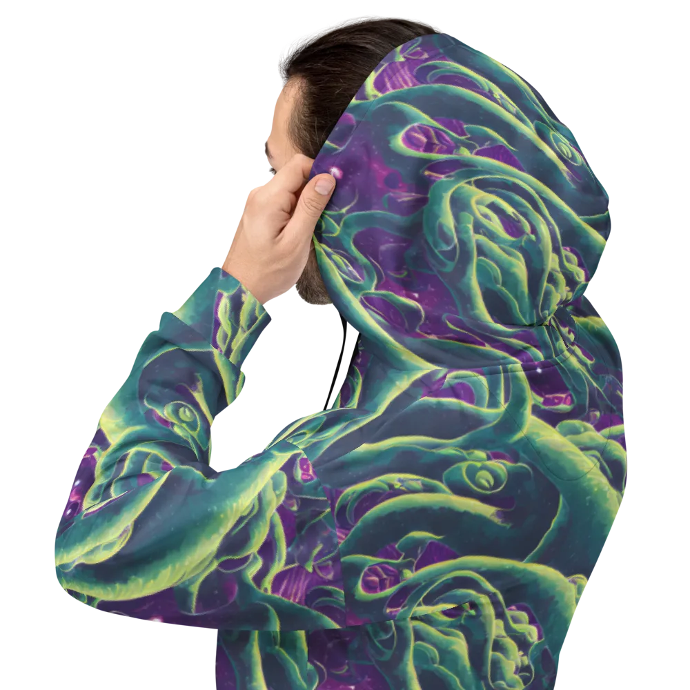 Viridian Flux on Hoodie — Back
