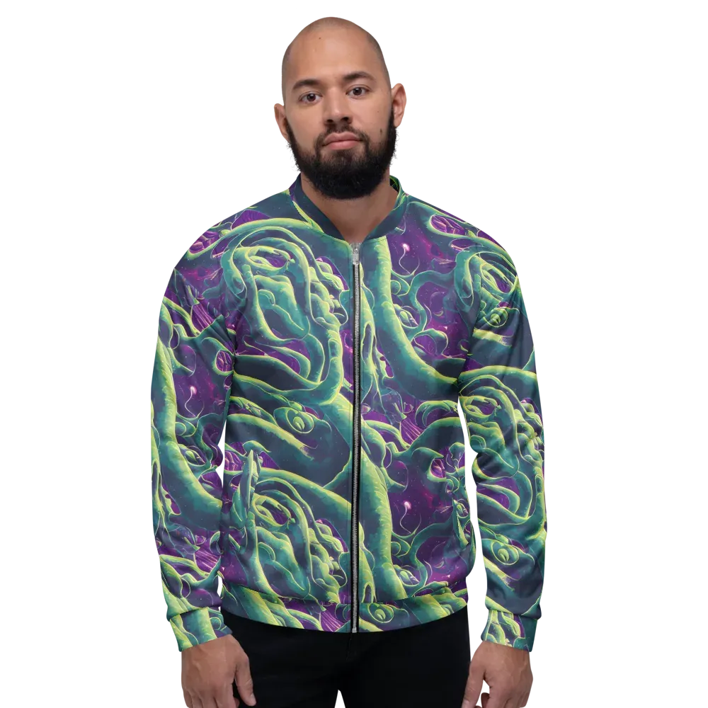 Viridian Flux on Bomber Jacket — Front