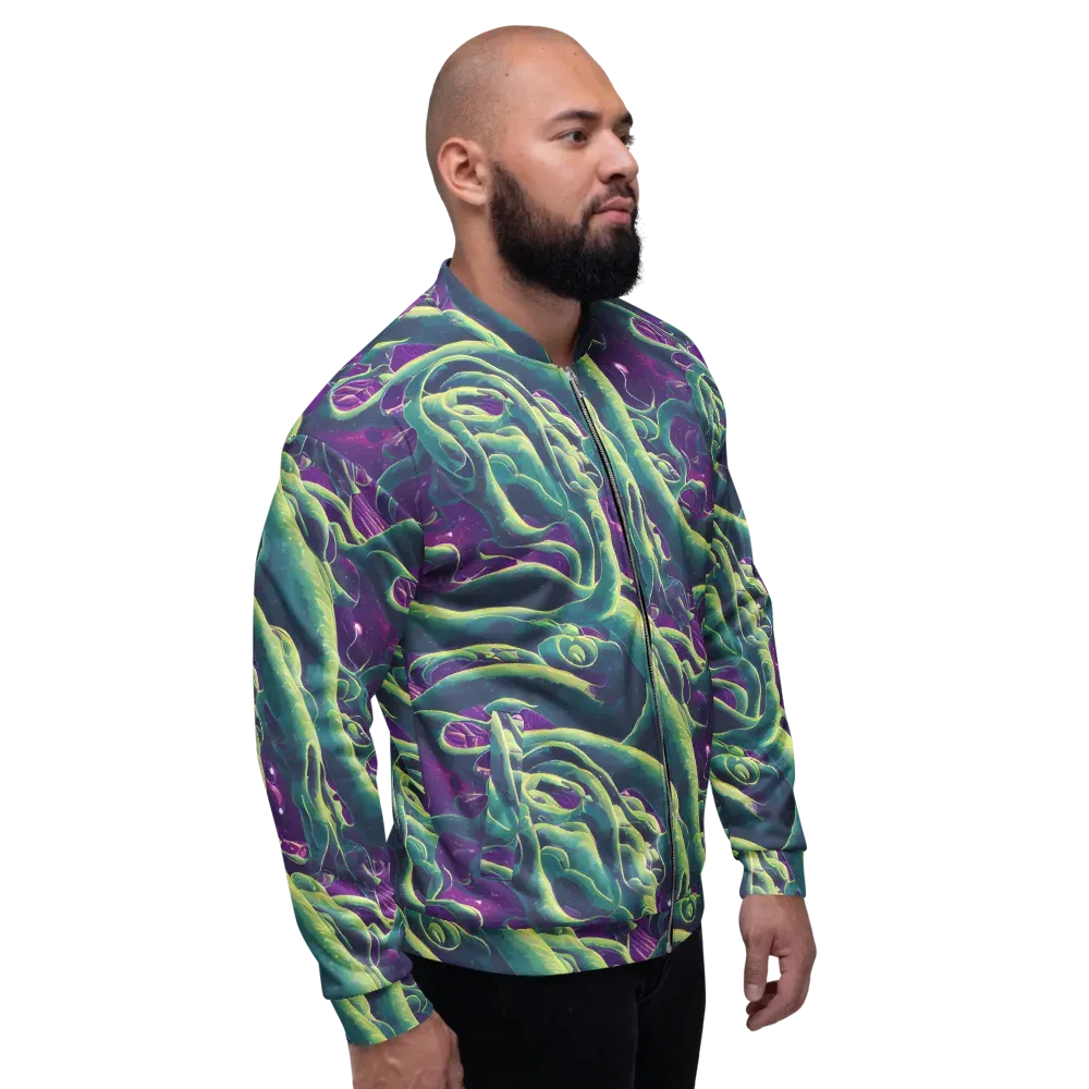 Viridian Flux on Bomber Jacket — Right