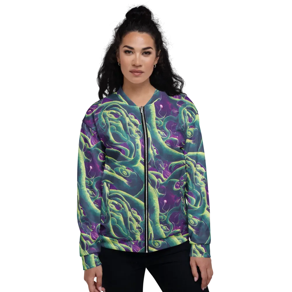 Viridian Flux on Bomber Jacket — Front