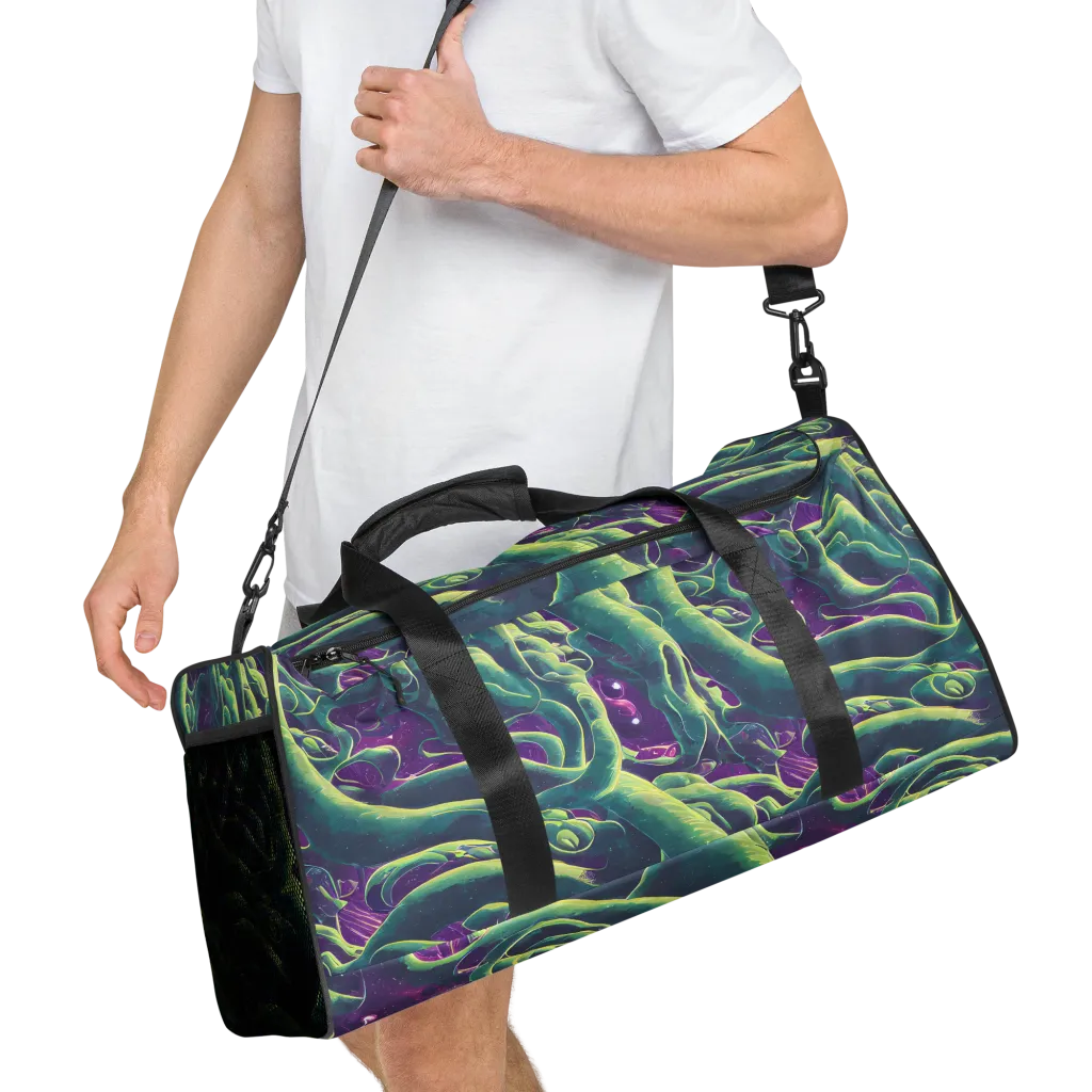 Viridian Flux on Duffle Bag — Right Front