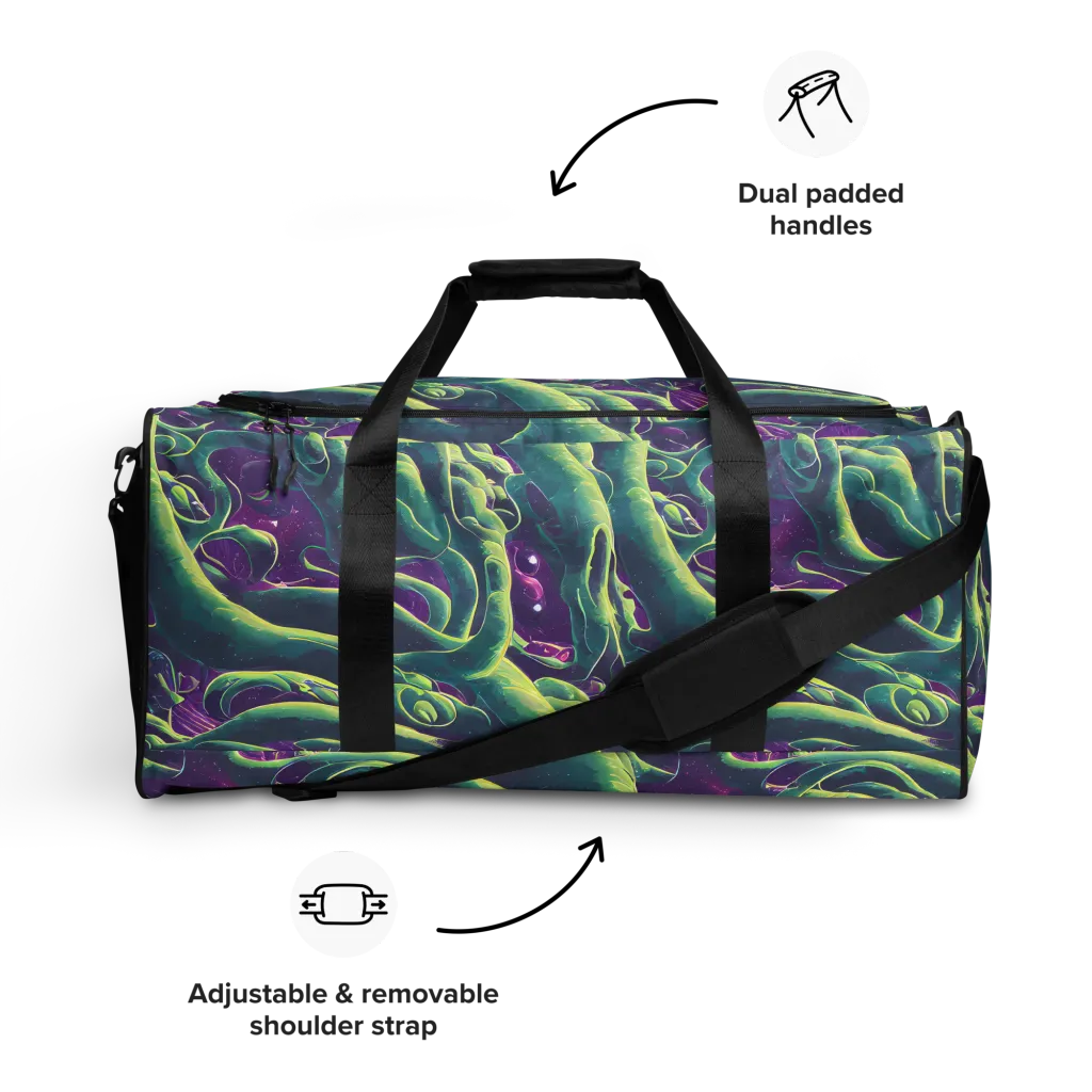 Viridian Flux on Duffle Bag — Front