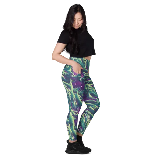 Viridian Flux on a Leggings with Pockets