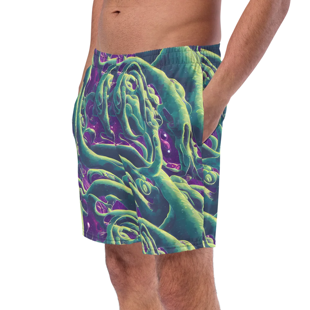 Viridian Flux on Swim Trunks — Left Front