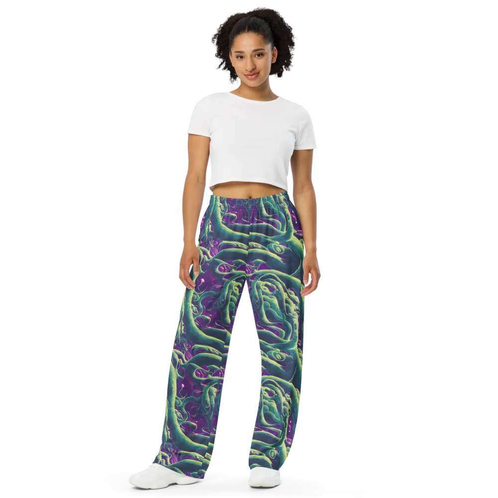 Viridian Flux on Wide-Leg Pants — Front