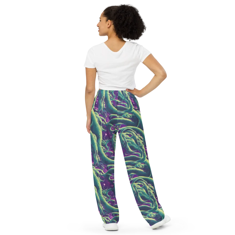 Viridian Flux on Wide-Leg Pants — Back