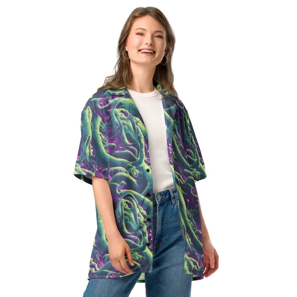Viridian Flux on Button Shirt — Front