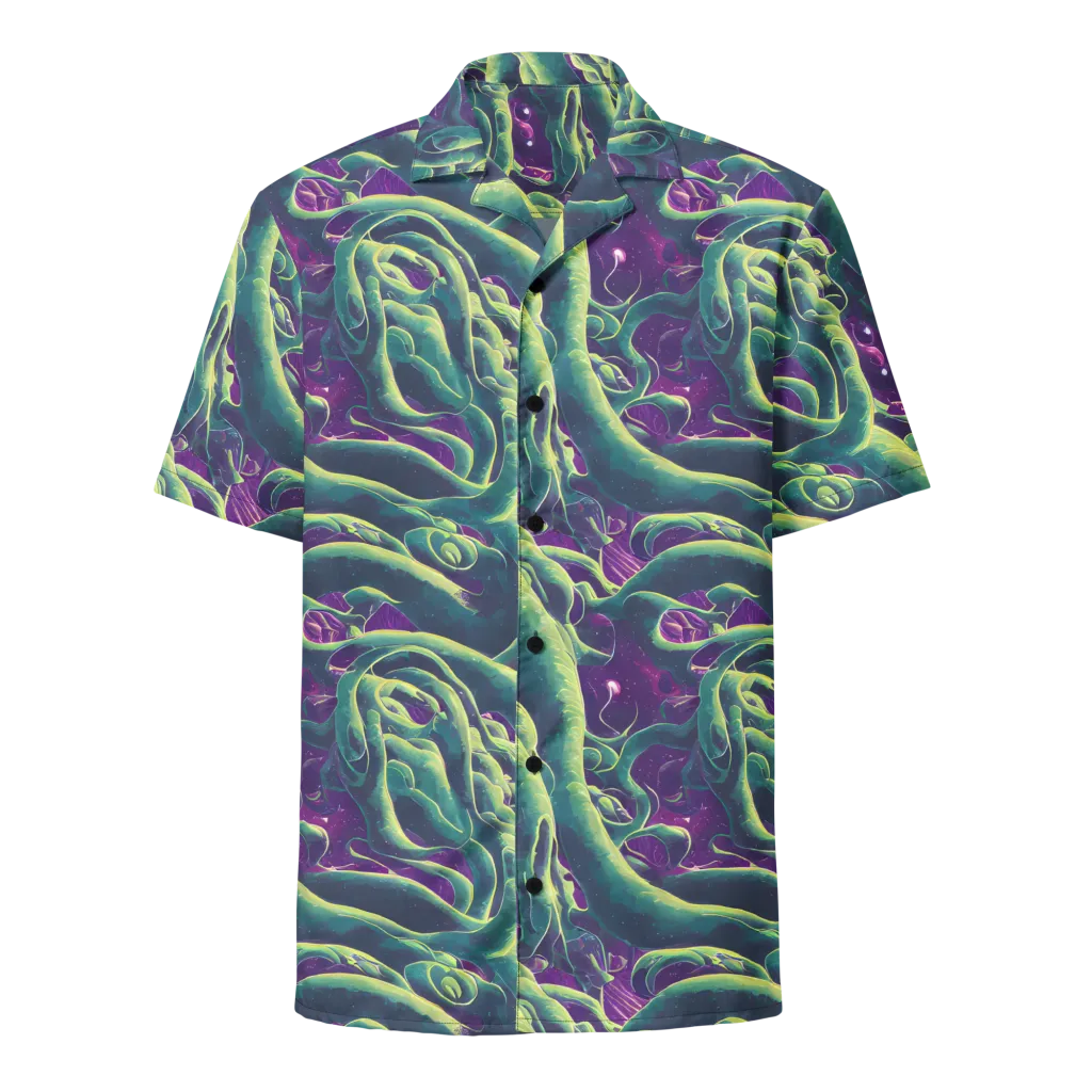 Viridian Flux on Button Shirt — Front