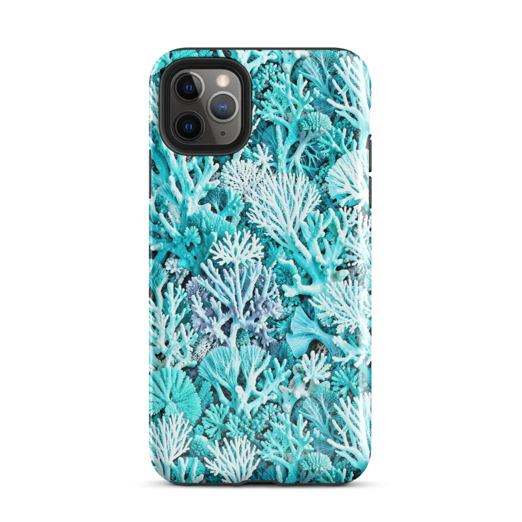 Aqua Coral Garden on Tough Case for iPhone® — Front