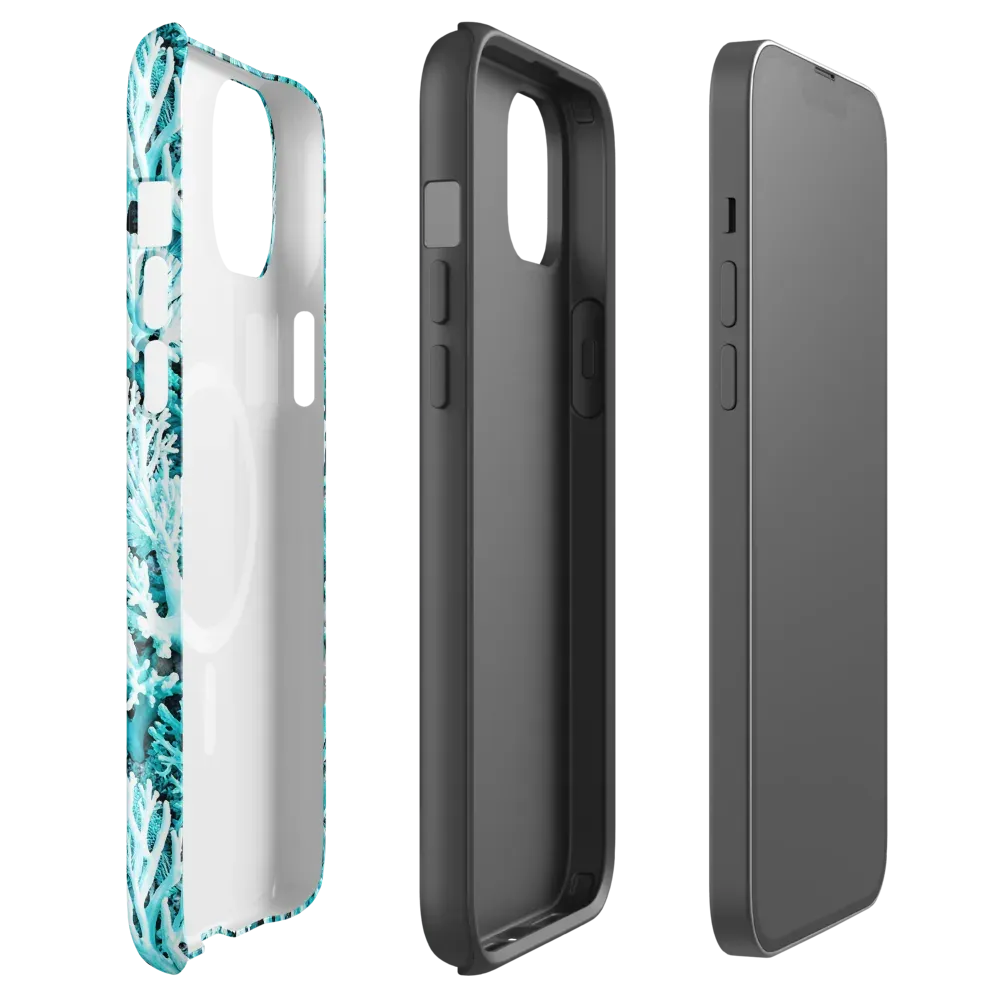 Aqua Coral Garden on MagSafe Tough Case for iPhone® — Front