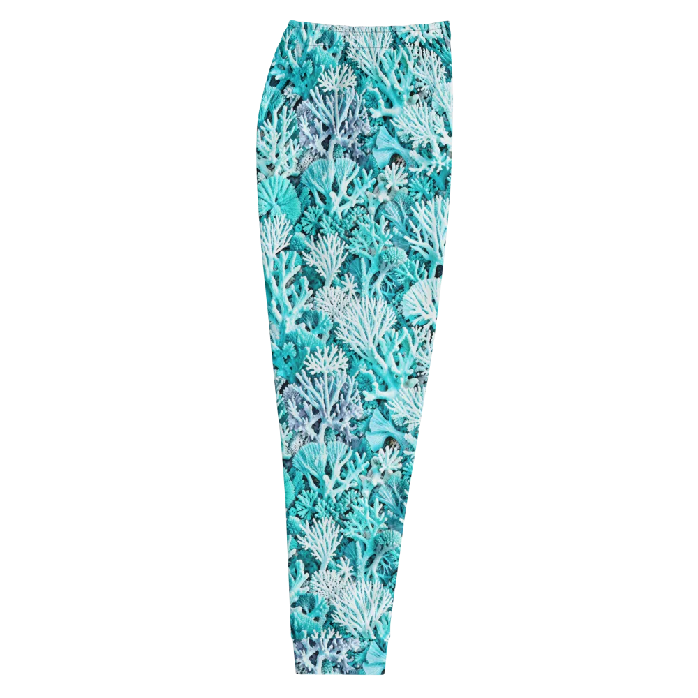 Aqua Coral Garden on Men's Joggers — Right
