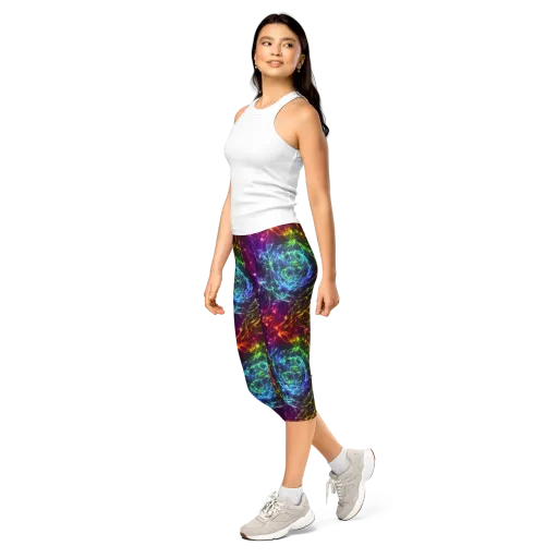 Cosmic Filaments on a Capri Leggings