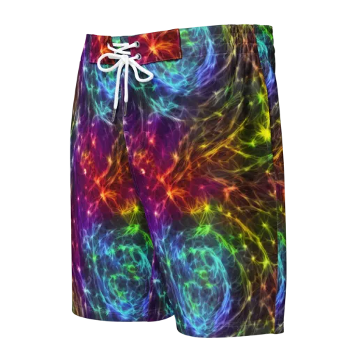 Cosmic Filaments on a Men's Board Shorts
