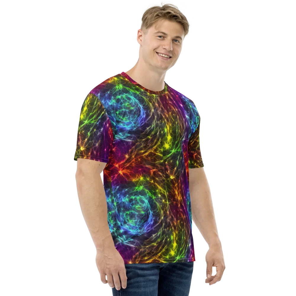 Cosmic Filaments on Men's Crew Neck T-Shirt — Right