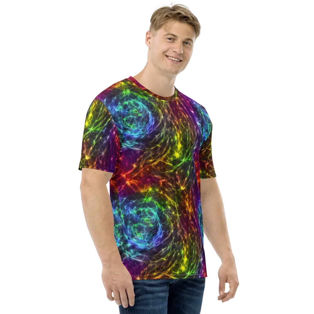 Cosmic Filaments on Men's Crew Neck T-Shirt — Right