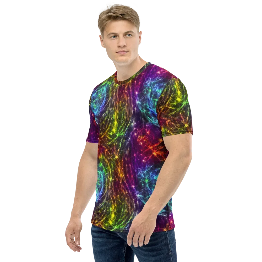 Cosmic Filaments on Men's Crew Neck T-Shirt — Left