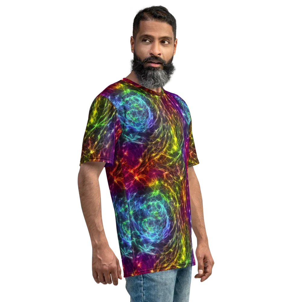 Cosmic Filaments on Men's Crew Neck T-Shirt — Right