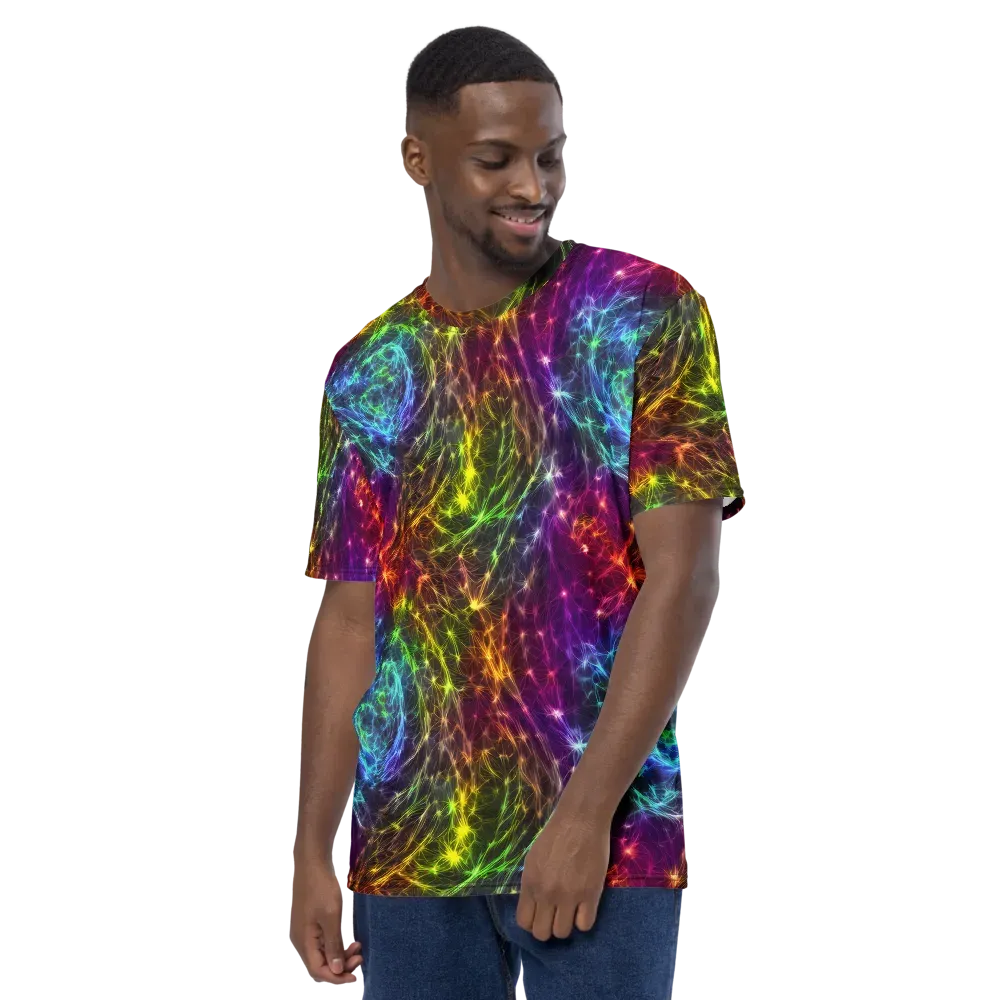 Cosmic Filaments on Men's Crew Neck T-Shirt — Left