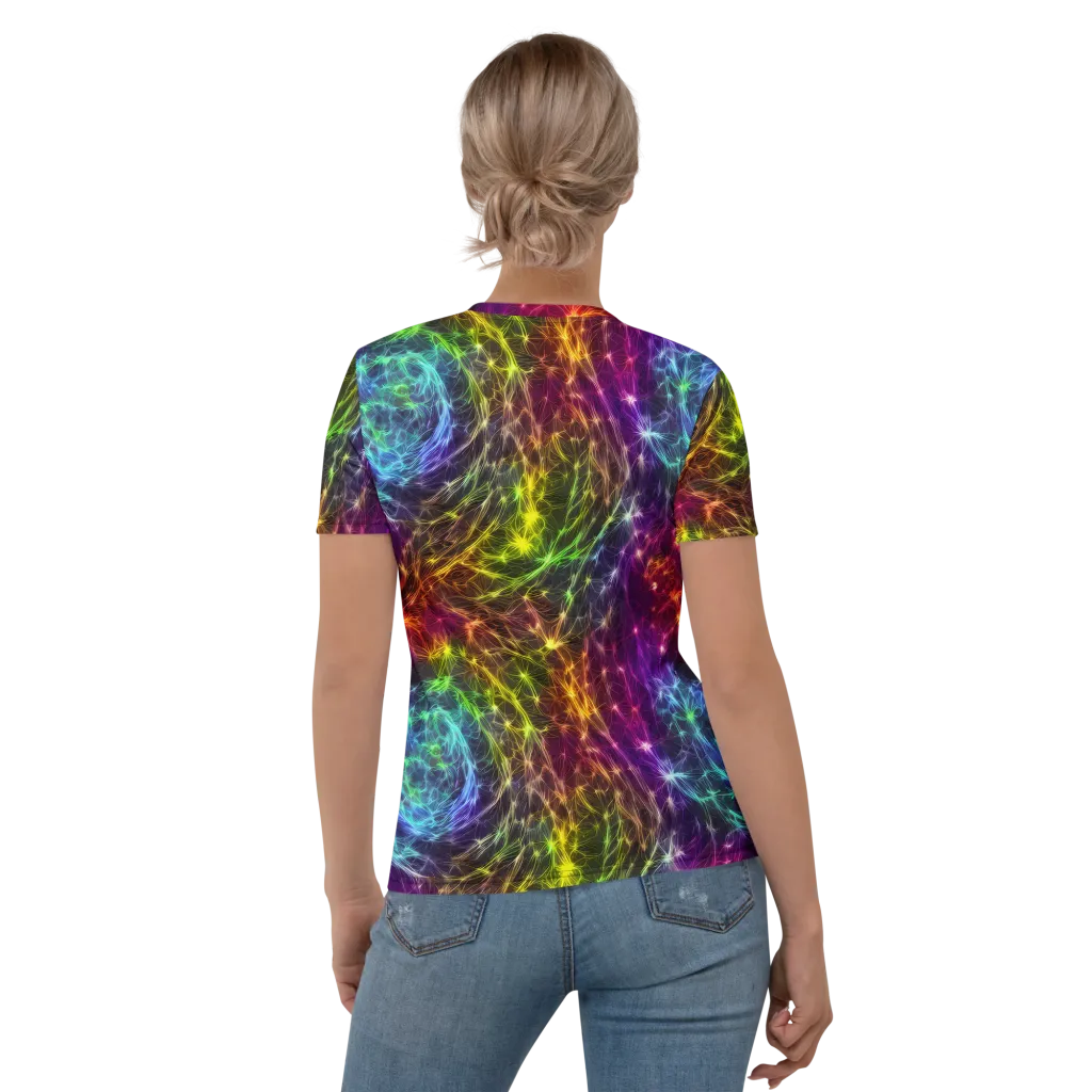 Cosmic Filaments on Women's Crew Neck T-Shirt — Back