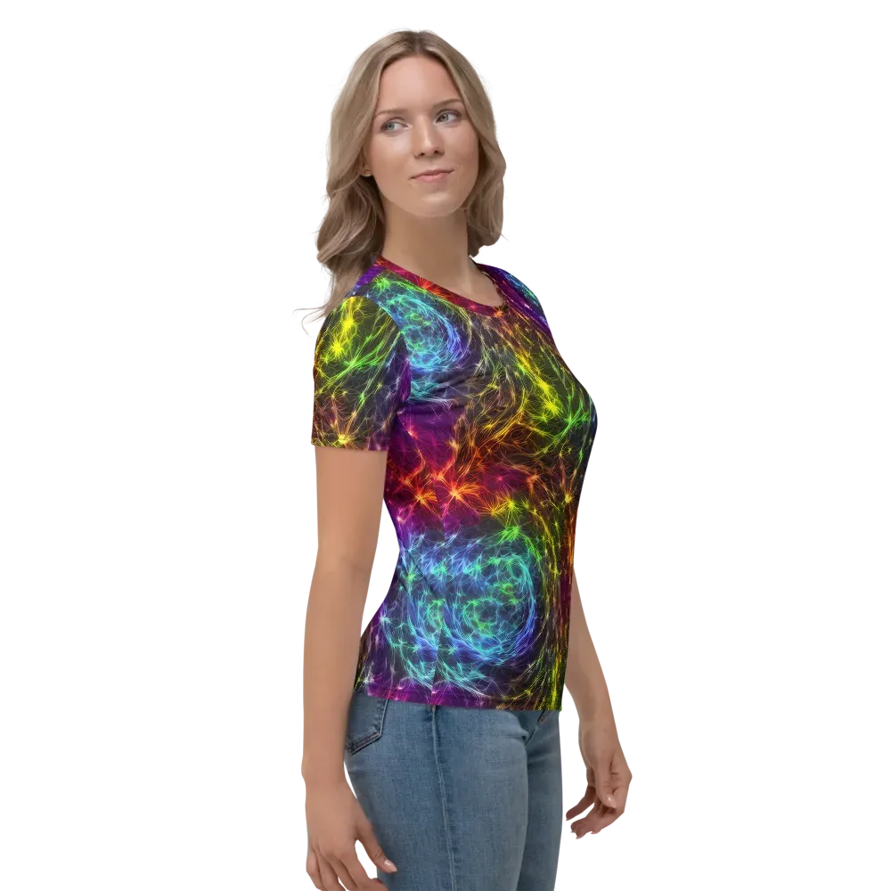 Cosmic Filaments on Women's Crew Neck T-Shirt — Right