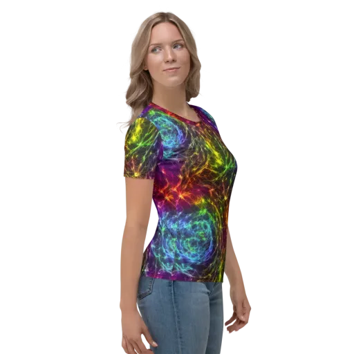 Cosmic Filaments on a Women's Crew Neck T-Shirt