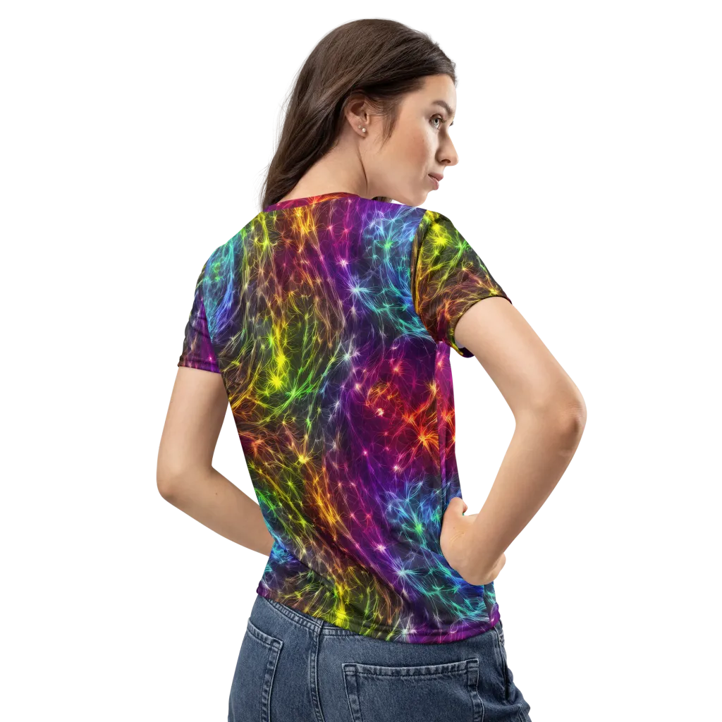 Cosmic Filaments on Women's Crew Neck T-Shirt — Back