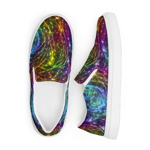 Cosmic Filaments on a Men's Slip-On Canvas Shoes