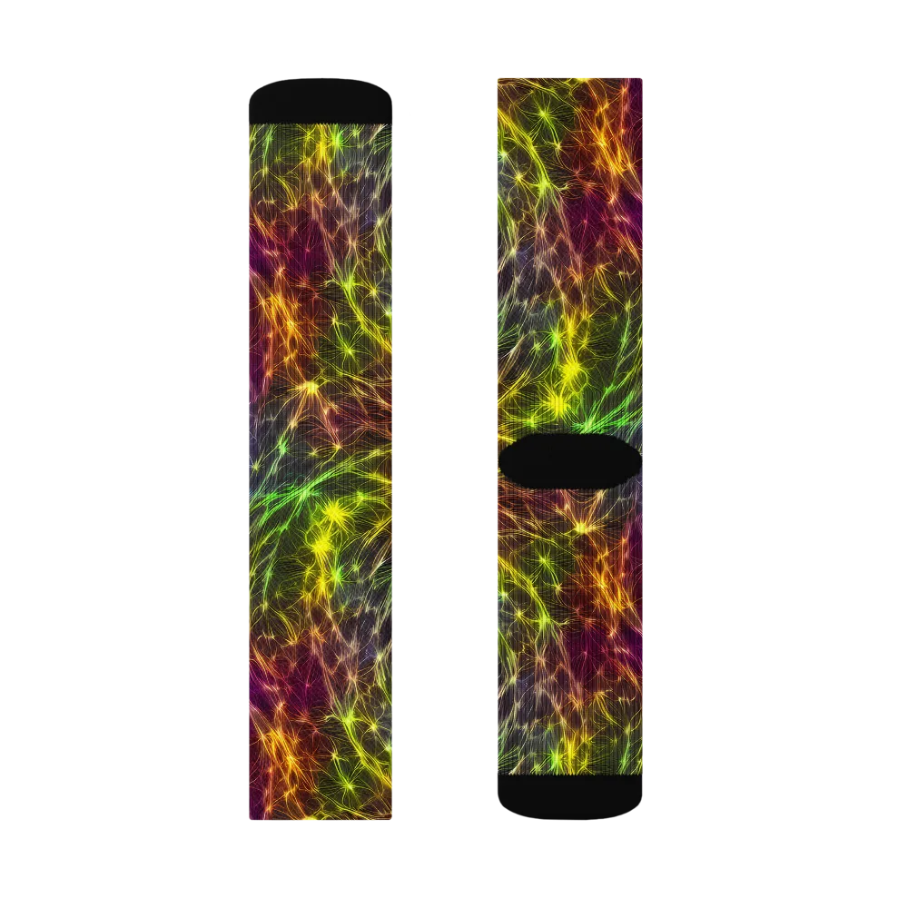 Cosmic Filaments on Socks — Left Sock