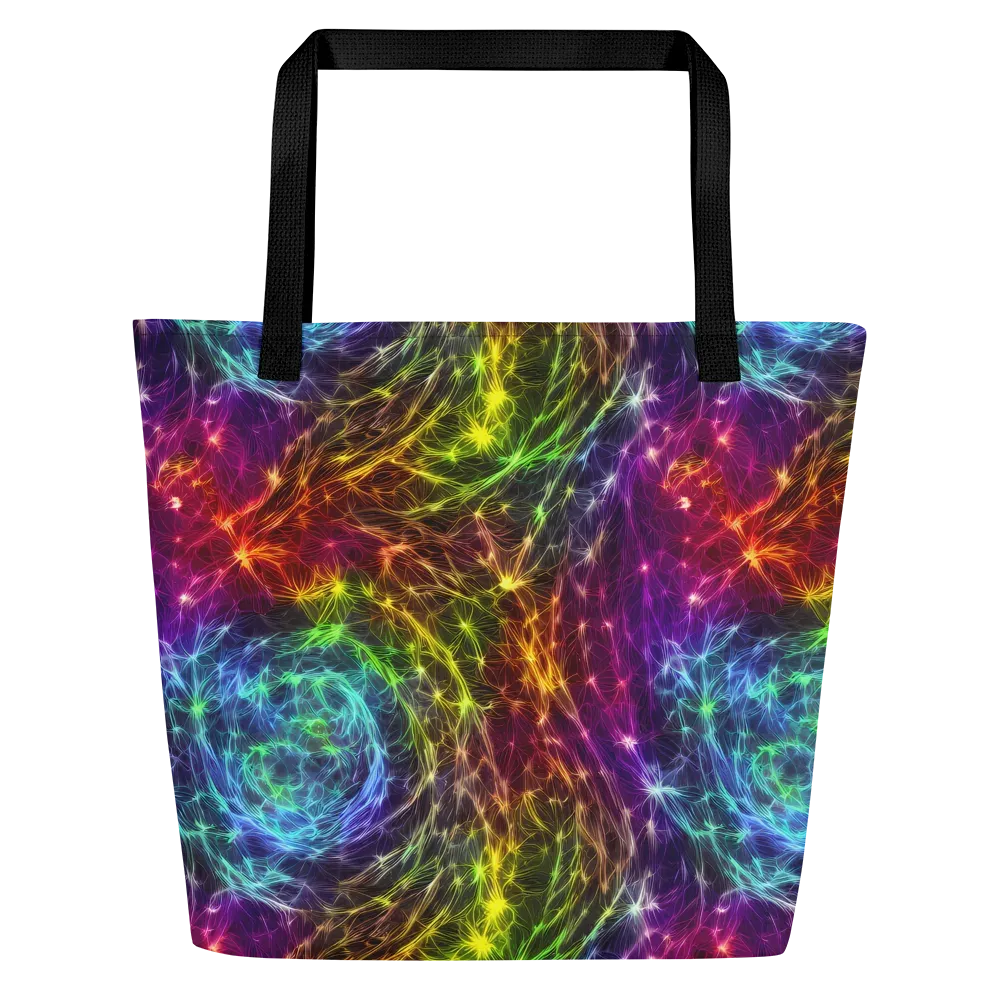 Cosmic Filaments on Large Tote Bag W/ Pocket — Front
