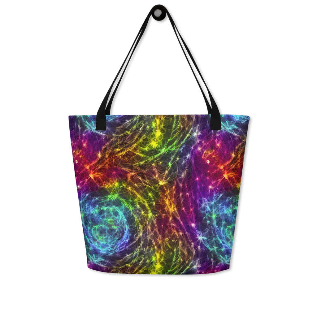 Cosmic Filaments on Large Tote Bag W/ Pocket — Front