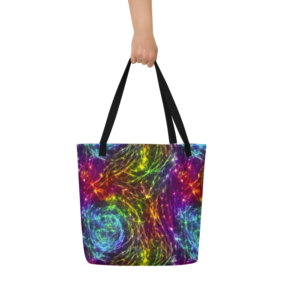 Cosmic Filaments on Large Tote Bag W/ Pocket — Front