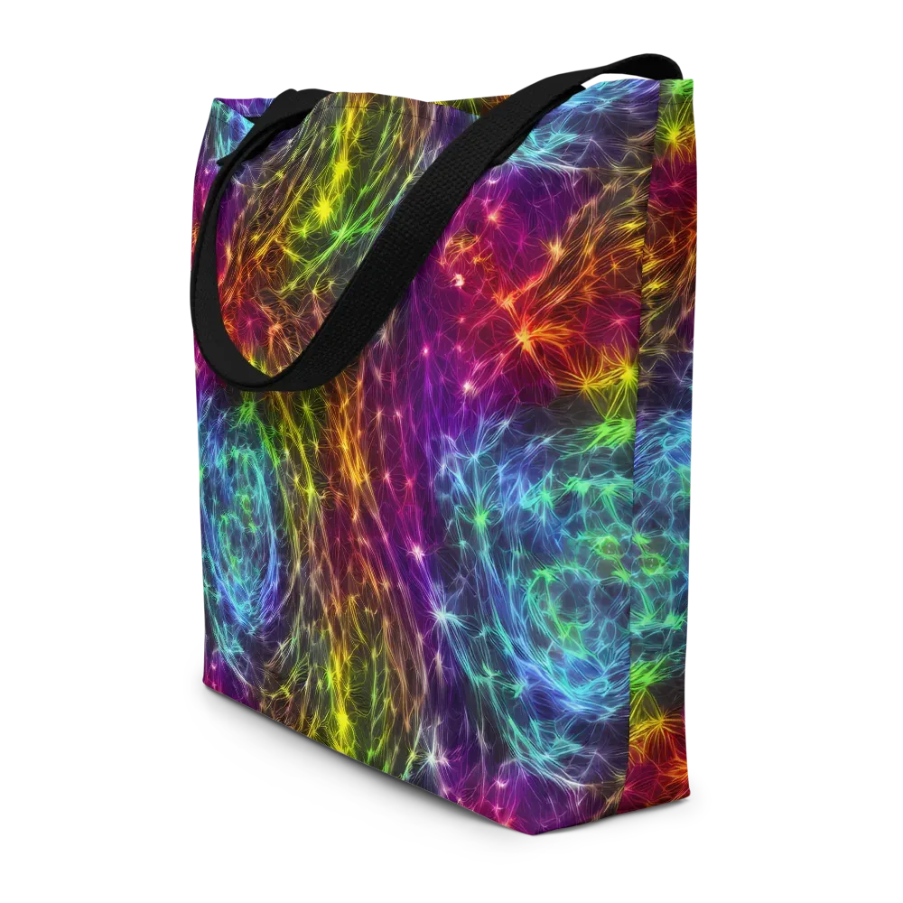Cosmic Filaments on Large Tote Bag W/ Pocket — Front
