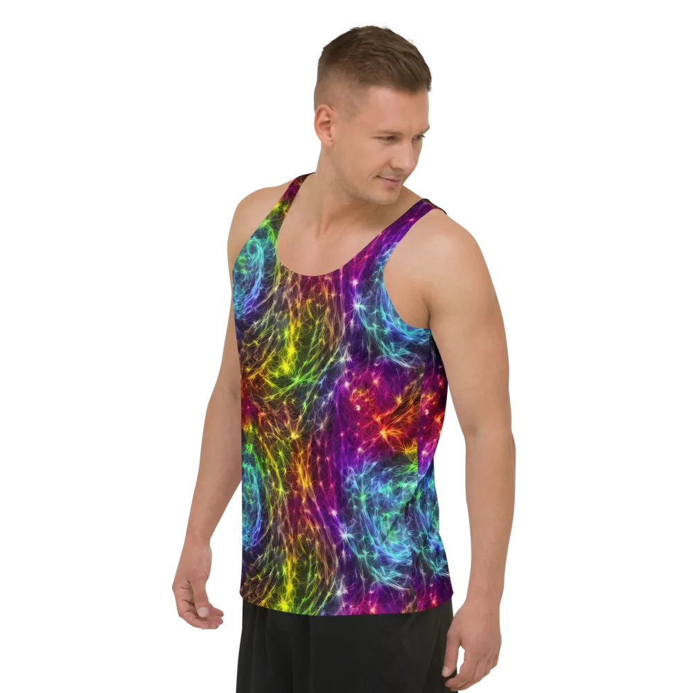 Cosmic Filaments on Men's Tank Top — Left Front