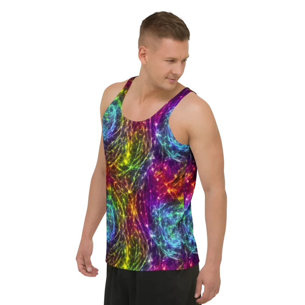 Cosmic Filaments on Men's Tank Top — Left Front