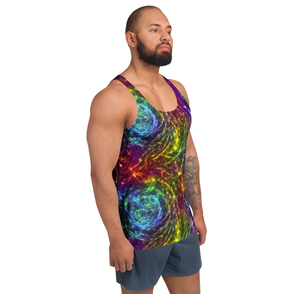 Cosmic Filaments on Men's Tank Top — Right Front