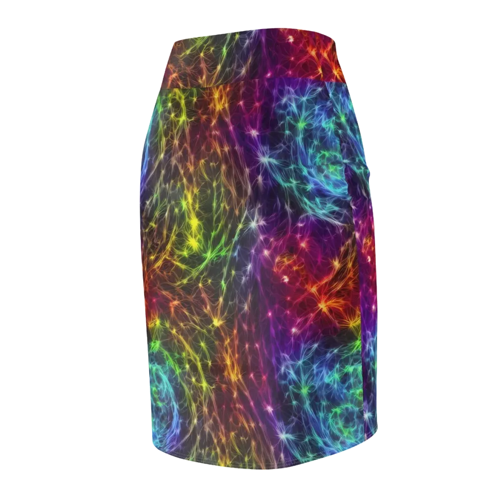 Cosmic Filaments on Pencil Skirt — Back Side
