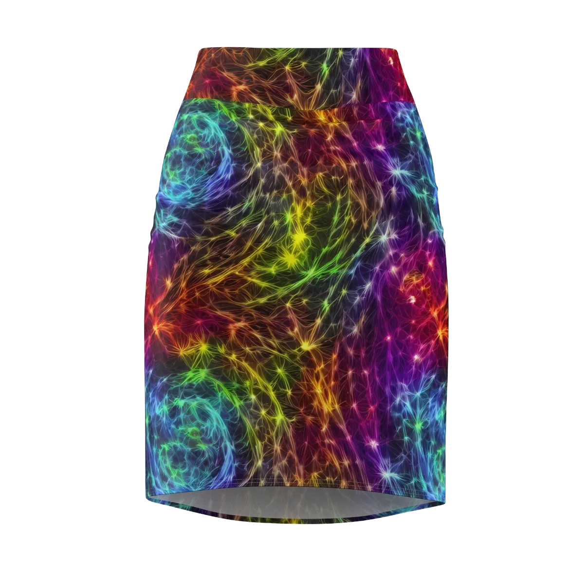 Cosmic Filaments on Pencil Skirt — Front