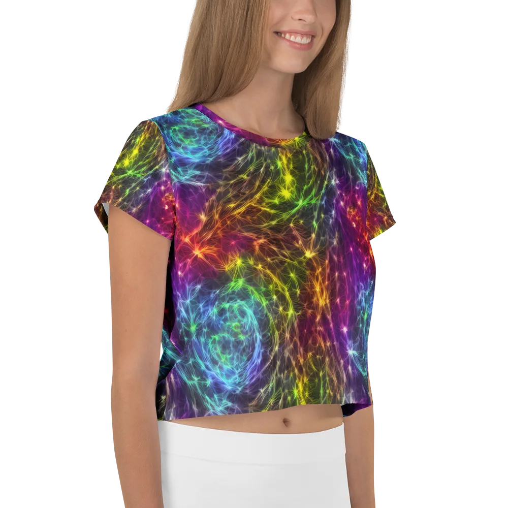 Cosmic Filaments on Crop Tee — Right