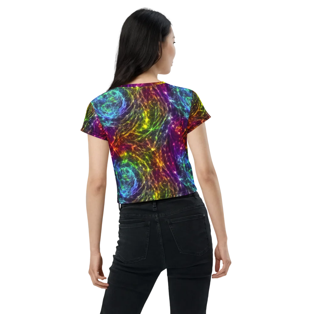 Cosmic Filaments on Crop Tee — Back