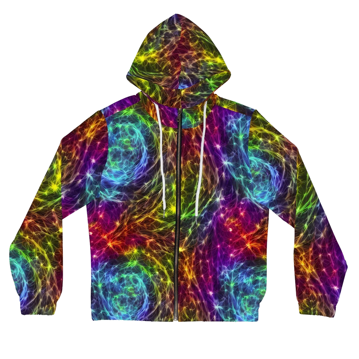 Cosmic Filaments on Women's Full-Zip Hoodie — Front