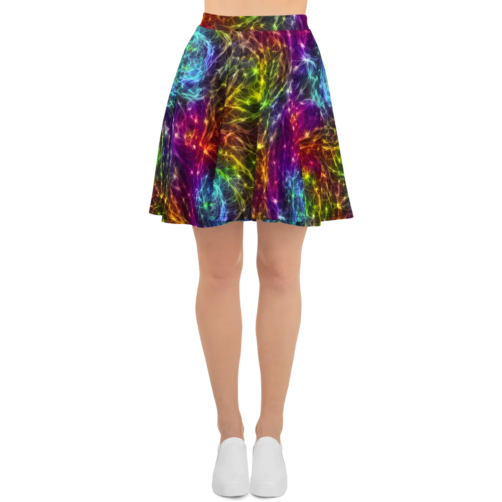 Cosmic Filaments on Skater Skirt — Front