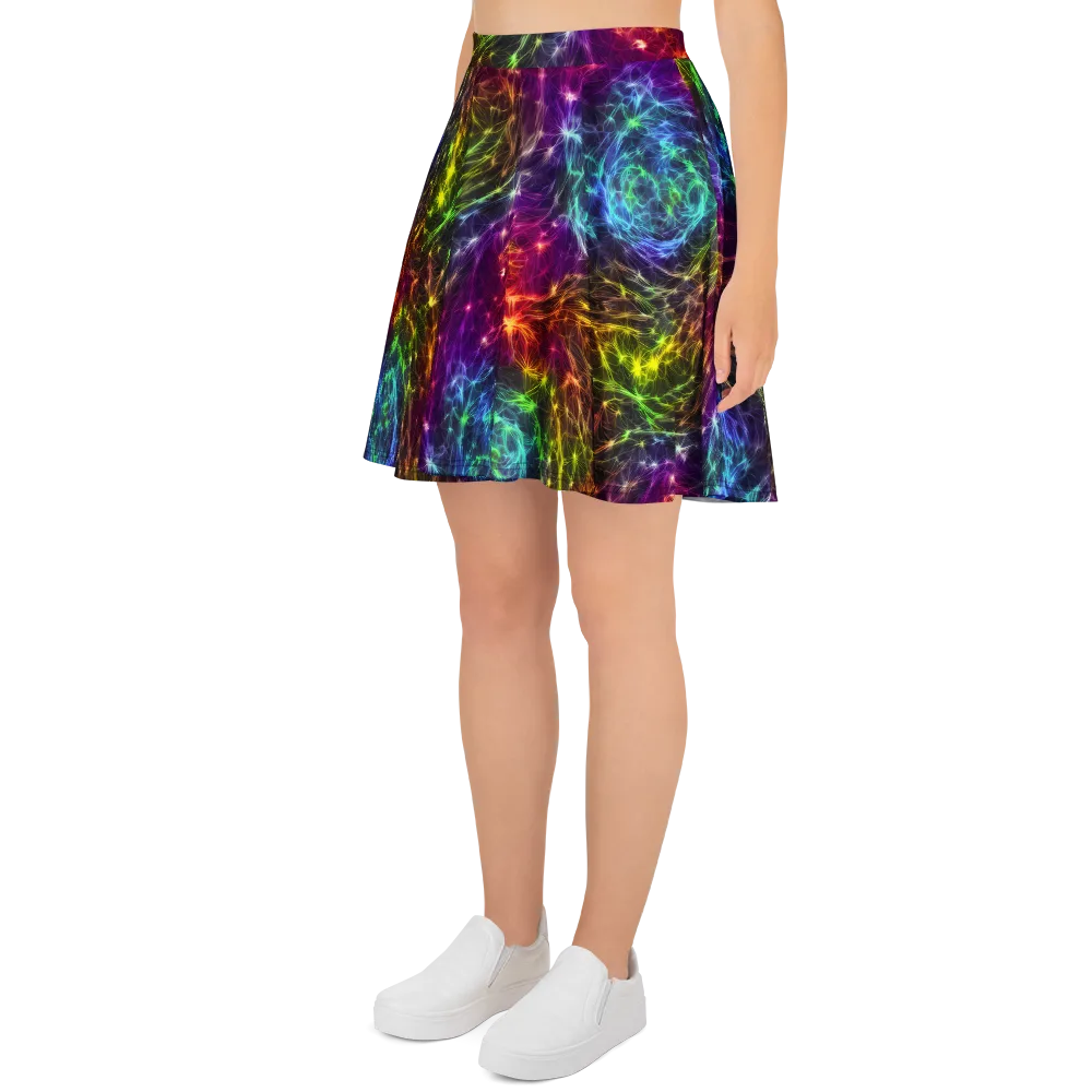 Cosmic Filaments on Skater Skirt — Left