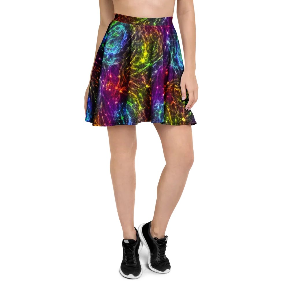 Cosmic Filaments on Skater Skirt — Front